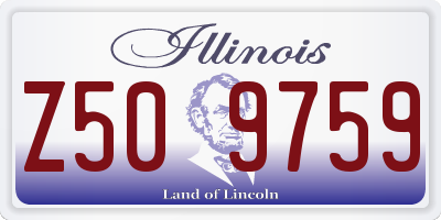 IL license plate Z509759