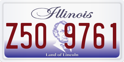 IL license plate Z509761
