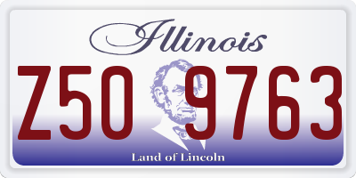 IL license plate Z509763