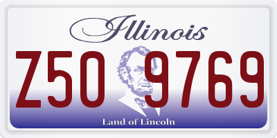 IL license plate Z509769