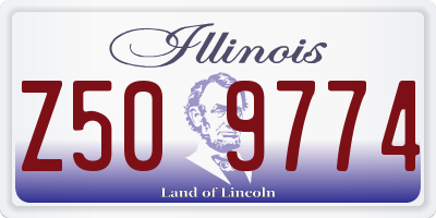 IL license plate Z509774
