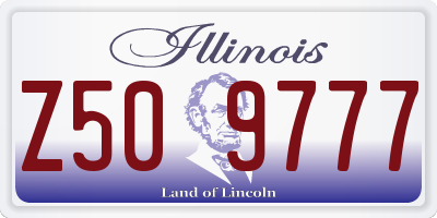 IL license plate Z509777