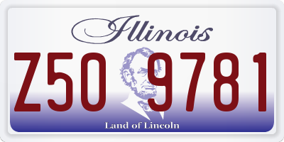 IL license plate Z509781