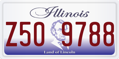 IL license plate Z509788
