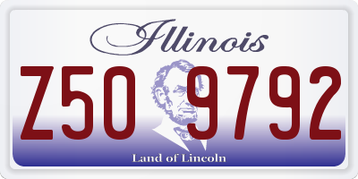 IL license plate Z509792
