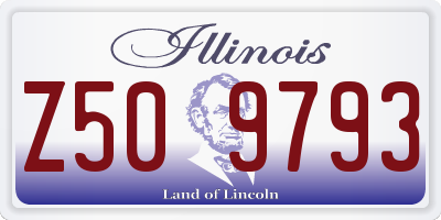 IL license plate Z509793