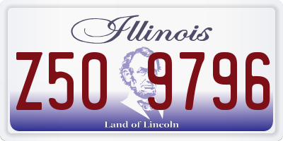 IL license plate Z509796