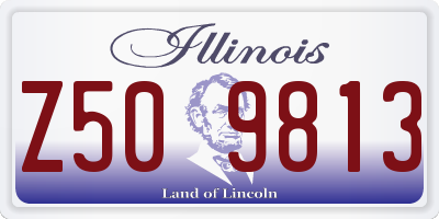 IL license plate Z509813