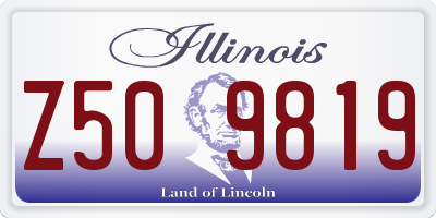 IL license plate Z509819