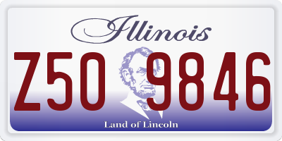 IL license plate Z509846