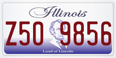 IL license plate Z509856