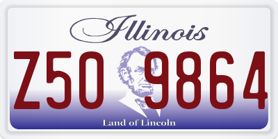 IL license plate Z509864