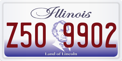 IL license plate Z509902