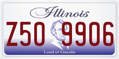 IL license plate Z509906