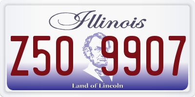 IL license plate Z509907