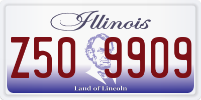 IL license plate Z509909