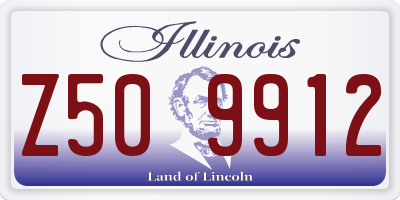 IL license plate Z509912