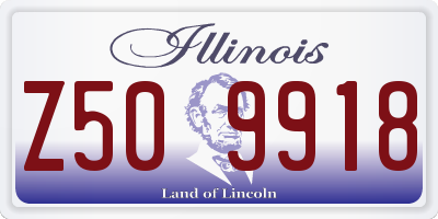 IL license plate Z509918