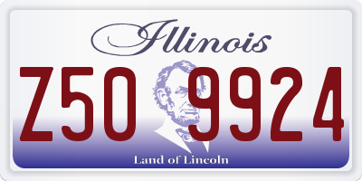 IL license plate Z509924