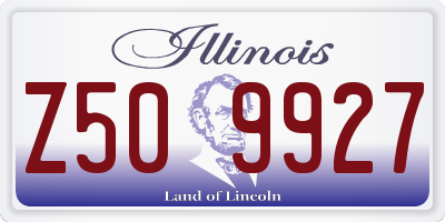 IL license plate Z509927