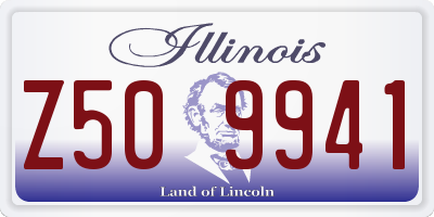IL license plate Z509941