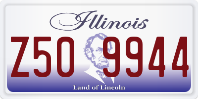 IL license plate Z509944