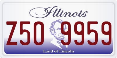 IL license plate Z509959