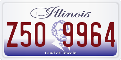 IL license plate Z509964