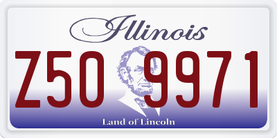 IL license plate Z509971
