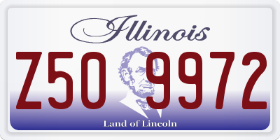 IL license plate Z509972