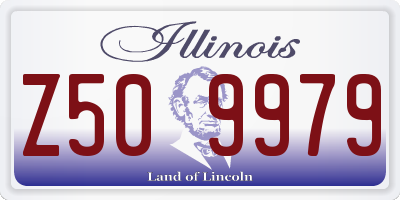 IL license plate Z509979
