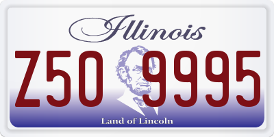 IL license plate Z509995