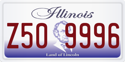 IL license plate Z509996