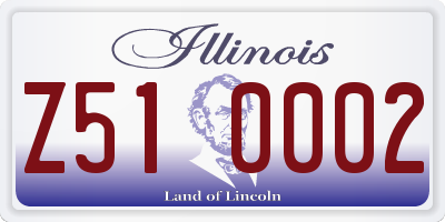 IL license plate Z510002