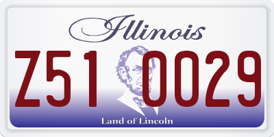 IL license plate Z510029