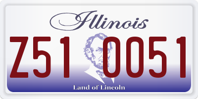 IL license plate Z510051