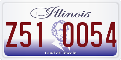 IL license plate Z510054