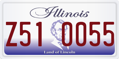 IL license plate Z510055