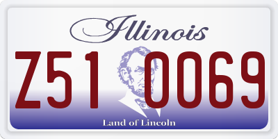 IL license plate Z510069