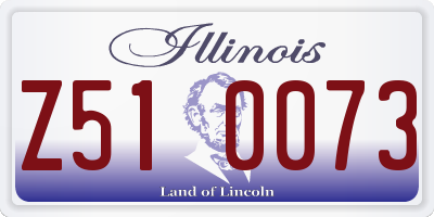IL license plate Z510073