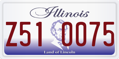 IL license plate Z510075