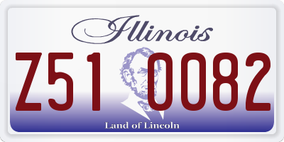 IL license plate Z510082