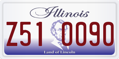 IL license plate Z510090