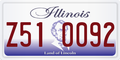 IL license plate Z510092