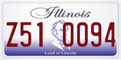IL license plate Z510094