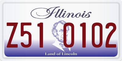 IL license plate Z510102