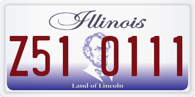 IL license plate Z510111
