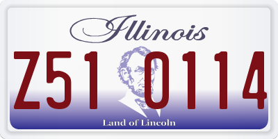 IL license plate Z510114