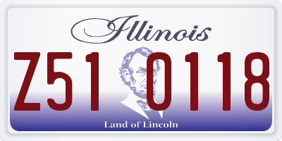 IL license plate Z510118