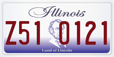 IL license plate Z510121